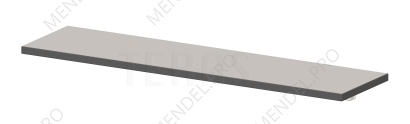 Нижняя полка для оборудования 1200х300 мм