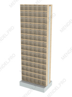 Стойка бежевая двусторонняя напольная  Стелла-техник 406-00-14-00-B