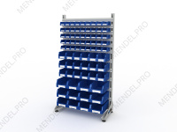 Стеллаж для пластиковых лотков S-BOX односторонний 1800x1000x450.06