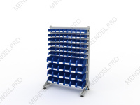 Стеллаж для пластиковых лотков S-BOX односторонний 1500x1000x450.04