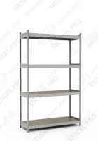 Стеллаж СТ-023 2500х1500х600 (4 яруса)