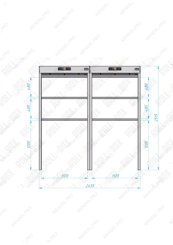 Роллетный шкаф ROLL-BOX SIMPLE Plus 24.07.22.V2-2