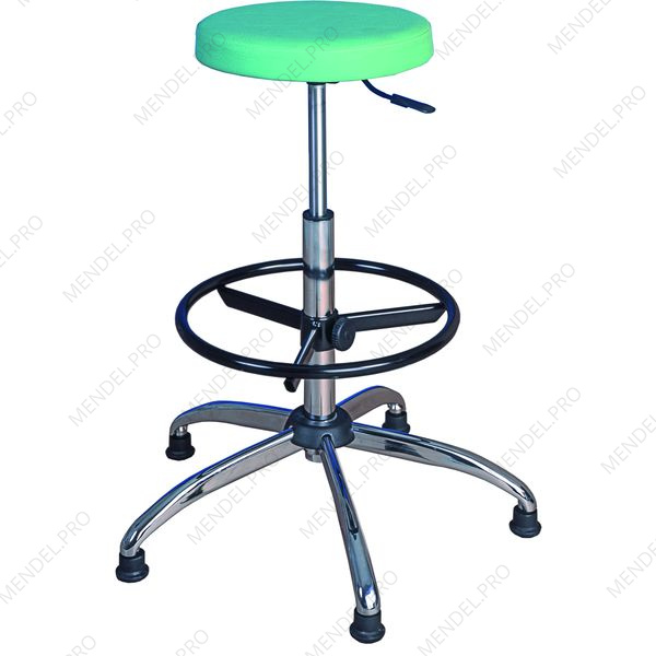 Табурет газ/лифт пр.Т-02-02 (с опорой для ног, основание хромир.)