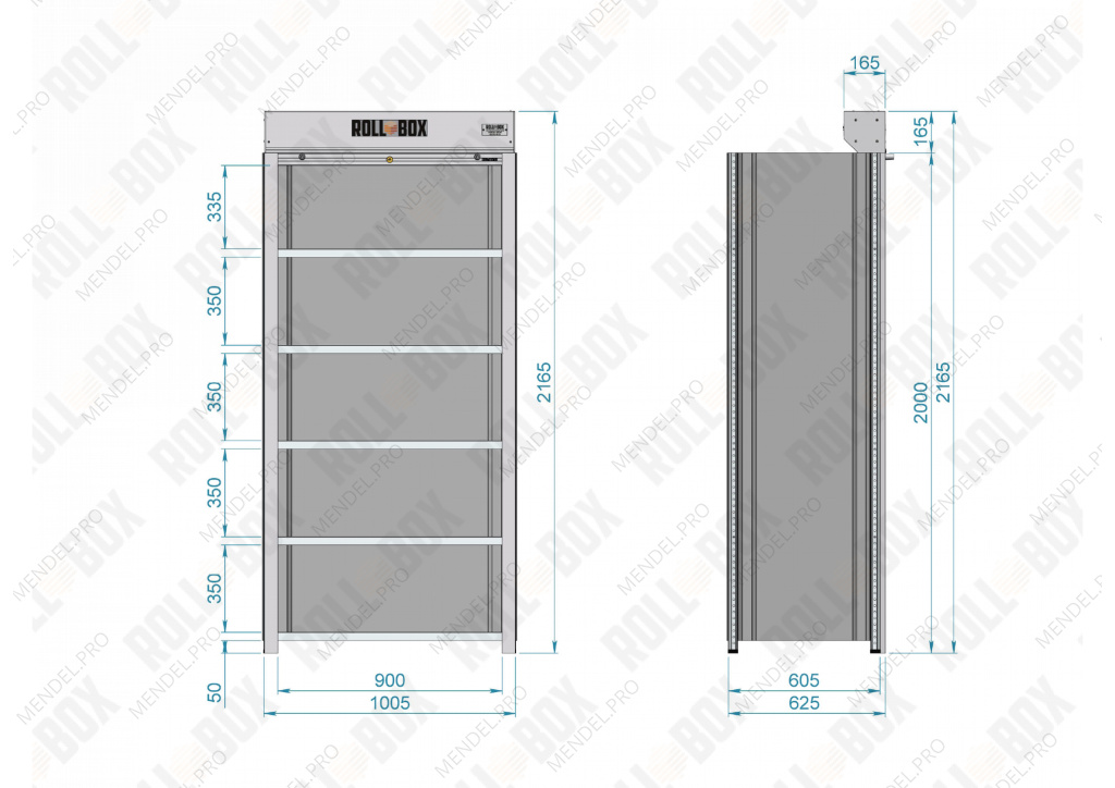 Шкаф роллетный ROLL-BOX SIMPLE 10.06.6.V2