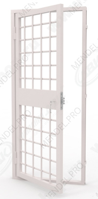 Дверь решетчатая левая RAL9010