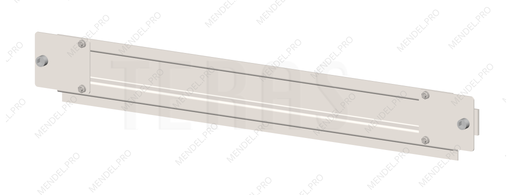 Планка алюминиевая 750 мм для крепления лотков