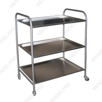 Стол инструментальный предметный трехполочный СИП-3/Н-"Айболит"