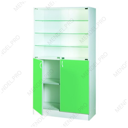 Шкаф медицинский двухсекционный двухдверный МКП 013 /01-"Айболит"