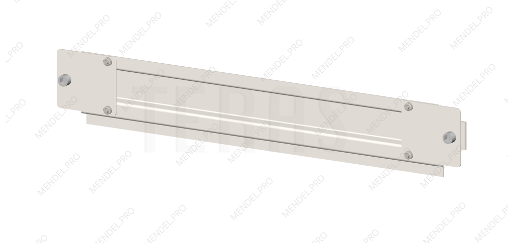 Планка алюминиевая 600 мм для крепления лотков