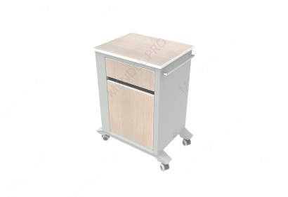 Тумба медицинская прикроватная ТМП-02.6-"Айболит", без столика, ЛДСП