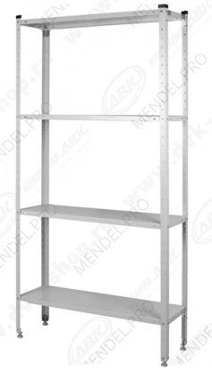Стеллаж металлический с регулируемыми по высоте полками СТ-12-3 (1000х300х2000)