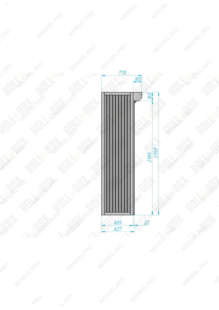 Роллетный шкаф ROLL-BOX SIMPLE Plus 24.06.22.V1-2