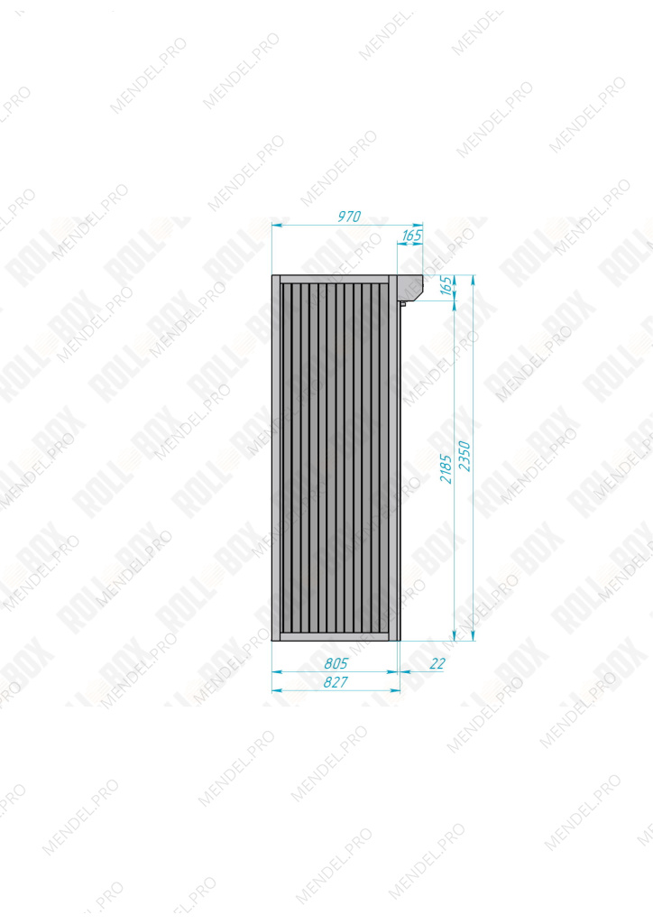 Роллетный шкаф ROLL-BOX SIMPLE Plus 24.08.44.V1-1