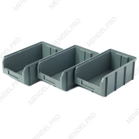 Пластиковый ящик Стелла-техник V-3-К3-серый