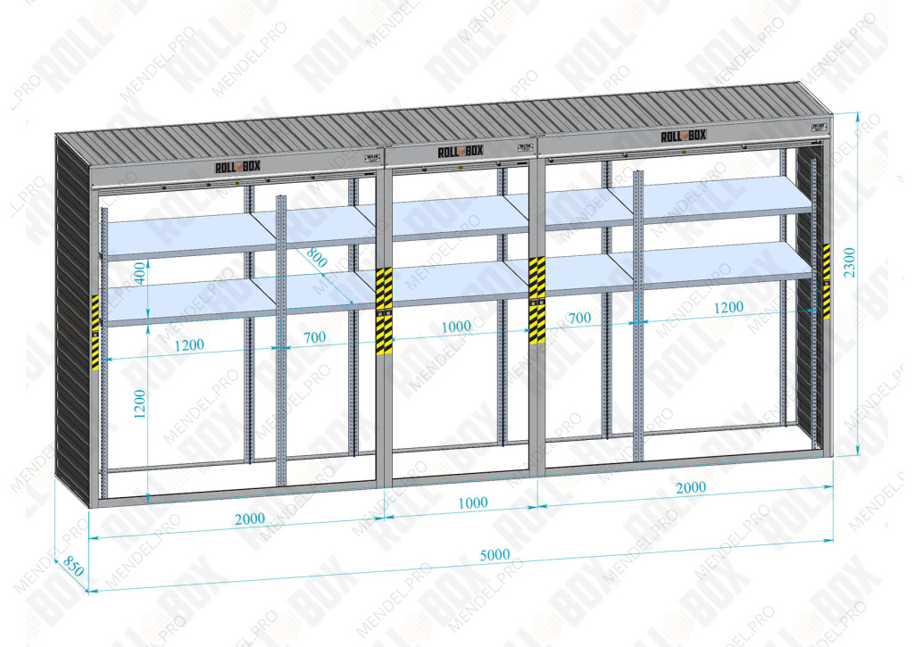 Шкаф в паркинг ROLL‑BOX IN STOCK XL-1