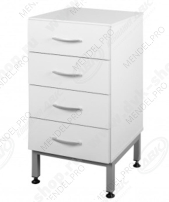 Тумба на опорах с 4-мя  ящиками ЛК-400 ТОЯ - В (400х470х840)