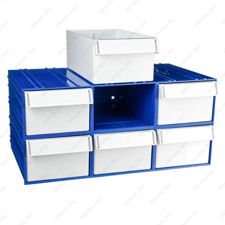 Пластиковый короб Стелла-техник C-2-К6-синий-белый