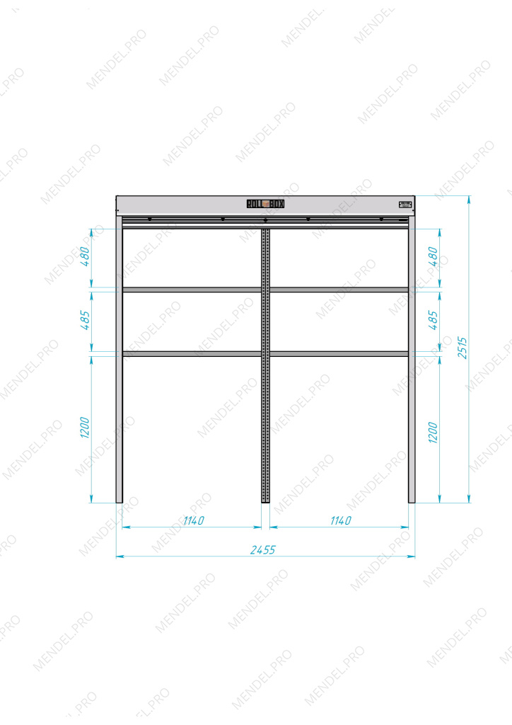Роллетный шкаф ROLL-BOX SIMPLE Plus 24.06.22.V2-1