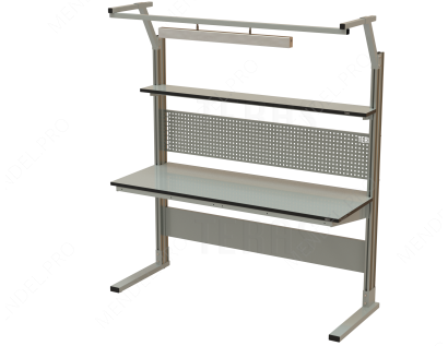 Стол рабочий основной 1800x700 мм серии MODERN + LED-150