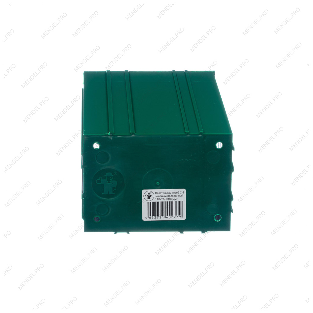 Пластиковый короб Стелла-техник С-2-зеленый-прозрачный