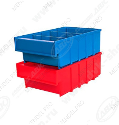 Ящик пластиковый Б 300х185х100 синий