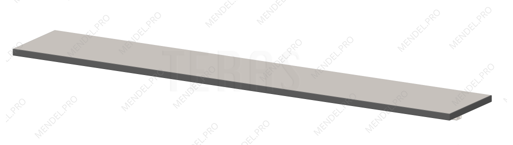 Нижняя полка для оборудования 1800х300 мм