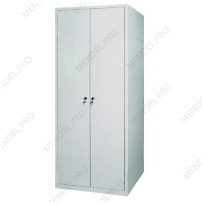 Шкаф медицинский металлический для одежды медперсонала односекционный двухдверный ШМ-О2- "Айболит"