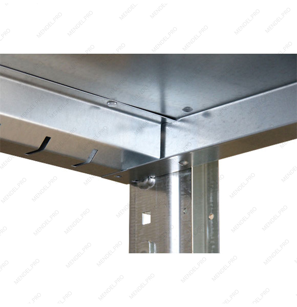 Стеллаж среднегрузовой на зацепах 2000х1000х500 (4 полки)