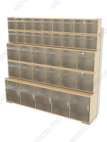 Стойка бежевая настенная/настольная Стелла-техник 401-02-02-01-B