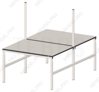 Стол рабочий 2х(1200х700 мм) серии DUAL