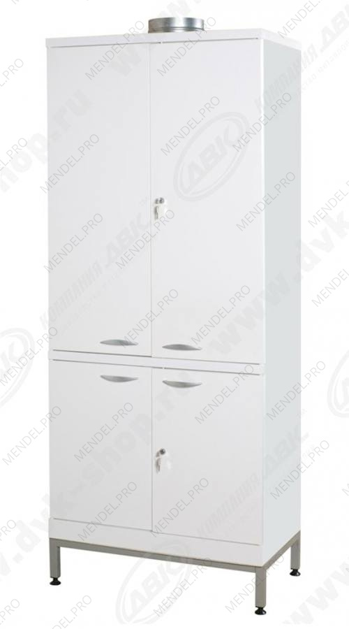 Шкаф для реактивов ЛК-800 ШР  (800х450х2010)( Сталь,белый )