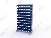 Стеллаж для пластиковых лотков S-BOX односторонний 1800x1000x450.02