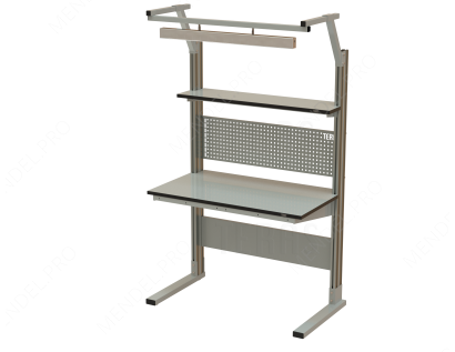 Стол рабочий основной серии 1200х700мм MODERN + LED-100