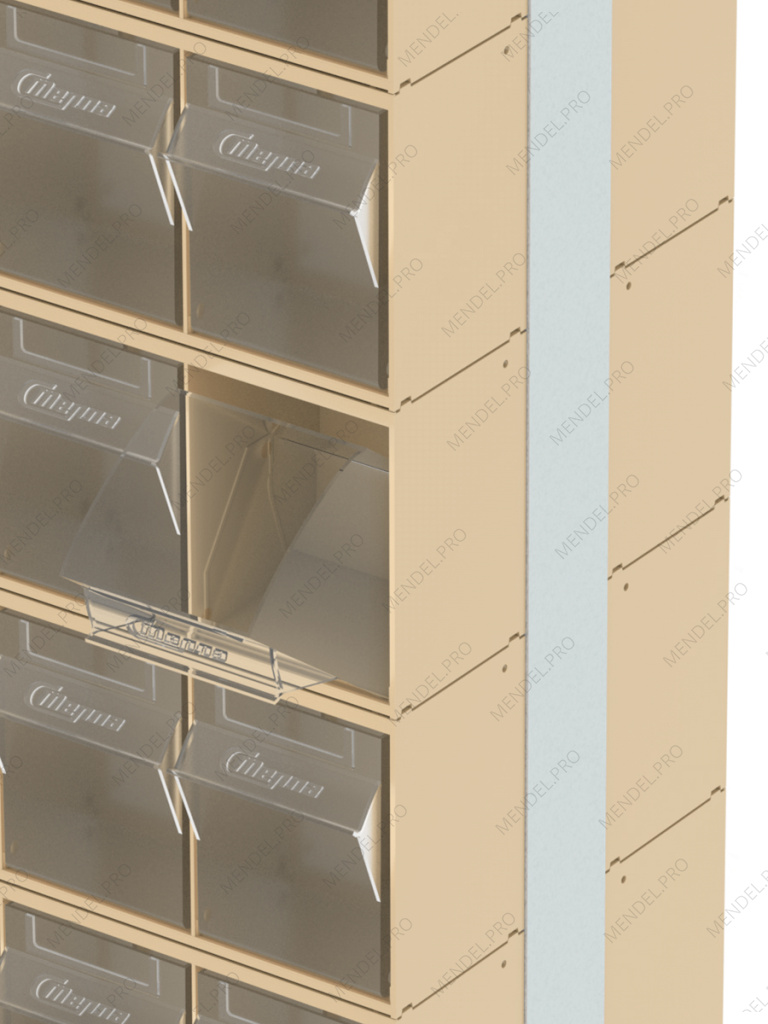 Стойка бежевая двусторонняя напольная Стелла-техник 406-00-00-10-B