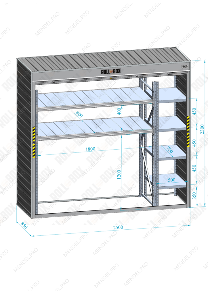 Шкаф в паркинг ROLL‑BOX IN STOCK L-3