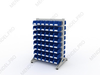 Стеллаж для пластиковых лотков S-BOX двухсторонний 1500x1000x800.02