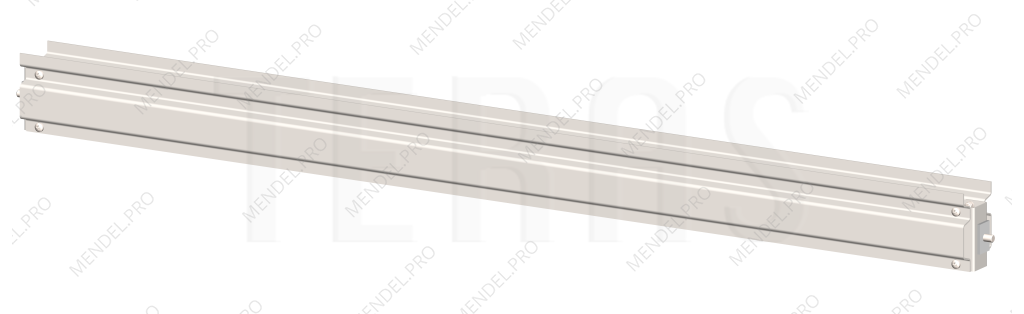 Планка стальная для серии DUAL 2х1500 мм для крепления лотков 