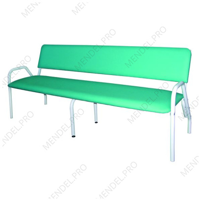 Банкетка со спинкой медицинская трехместная БС-3-"Айболит"