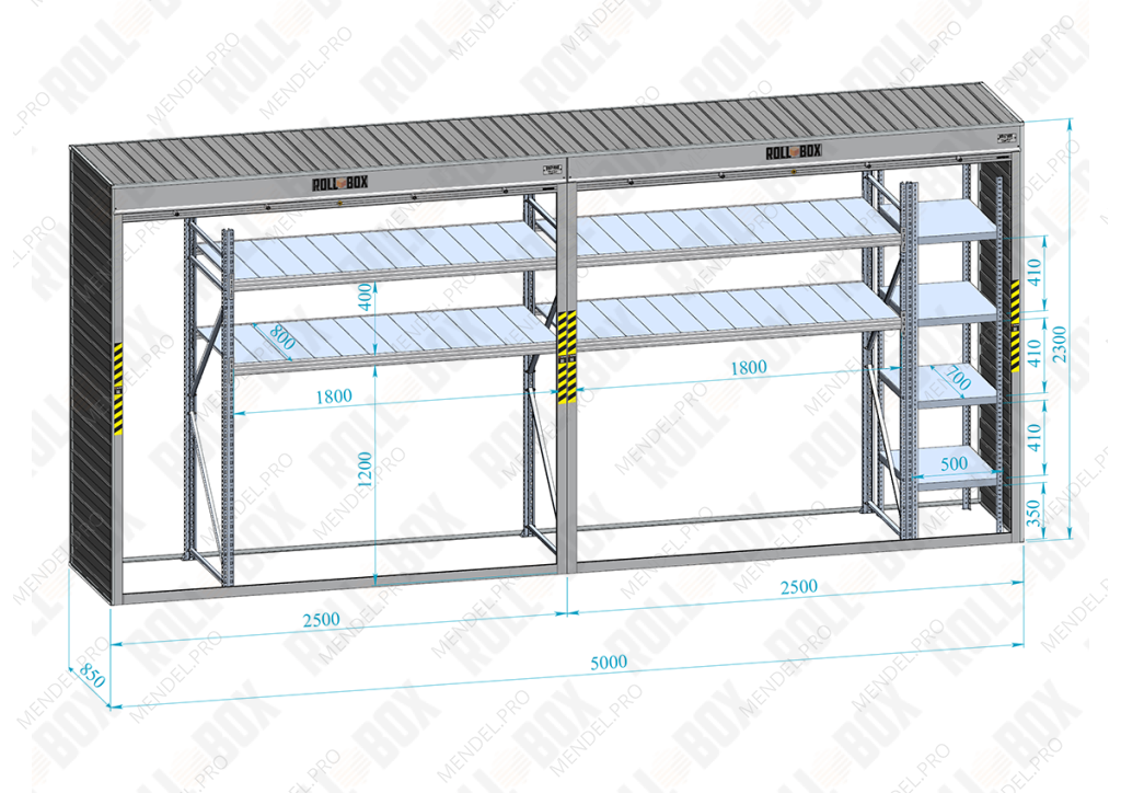 Шкаф в паркинг ROLL‑BOX IN STOCK XL-2.3