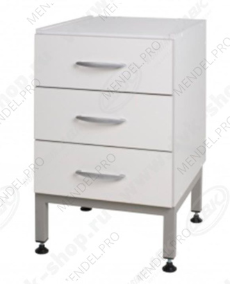 Тумба на опорах с 3-мя  ящиками ЛК-400 ТОЯ - В (400х470х840)