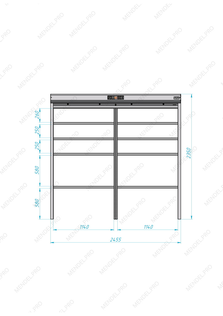 Роллетный шкаф ROLL-BOX SIMPLE Plus 24.05.44.V1-1