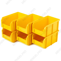 Пластиковый ящик Стелла-техник V-2-К6-желтый