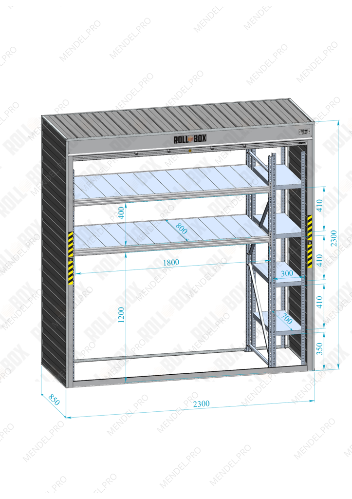 Шкаф в паркинг ROLL‑BOX IN STOCK M-3