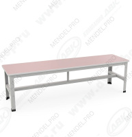 Скамейка 1000 Сиденье розовое ДСП наб
