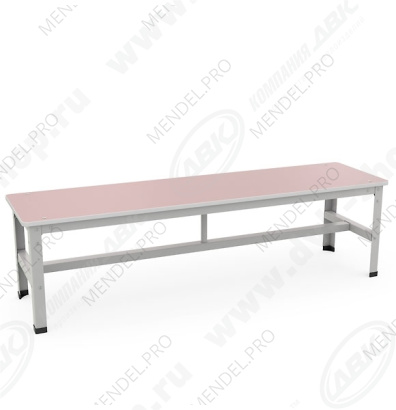 Скамейка 1000 Сиденье розовое ДСП наб