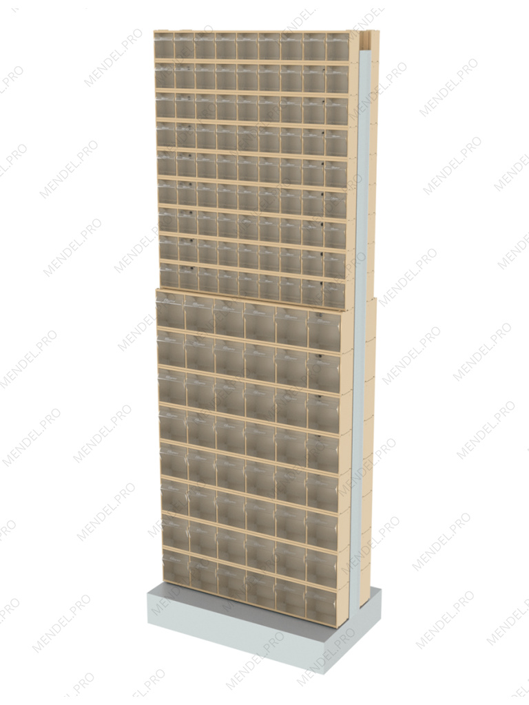 Стойка бежевая двусторонняя напольная Стелла-техник 406-09-08-00-B