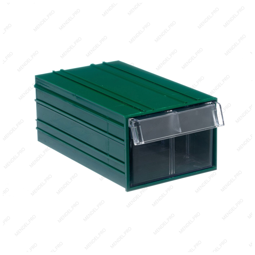 Пластиковый короб Стелла-техник С-2-зеленый-прозрачный