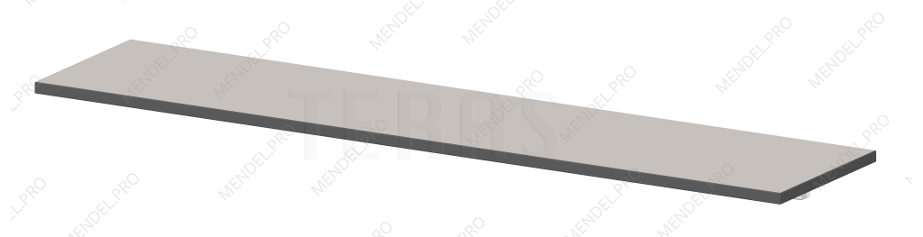 Нижняя полка для оборудования 1800х400 мм 