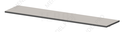 Нижняя полка для оборудования 1800х400 мм 