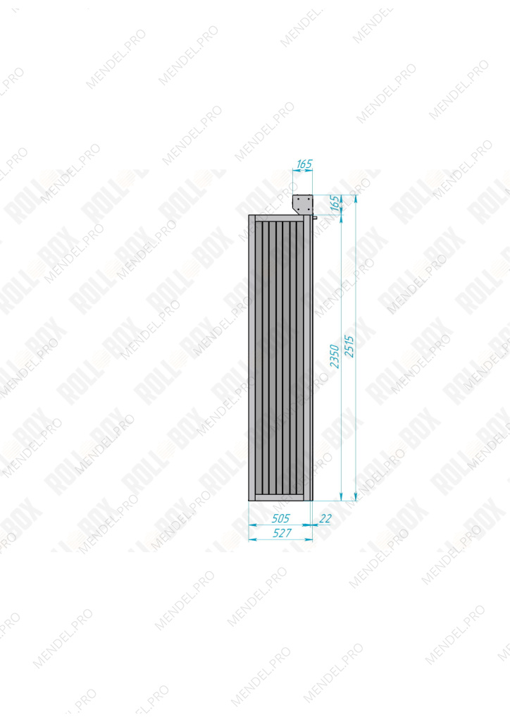 Роллетный шкаф ROLL-BOX SIMPLE Plus 24.05.22.V2-1